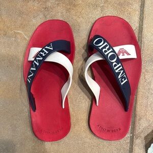 Armani Red and White Sandals size 35